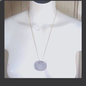 Wendell August Unique Sterling Silver Bronze  Pewter   Necklace& Brooch  24 L